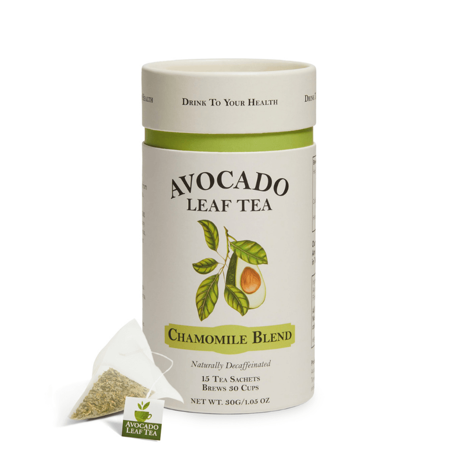 Avocado Leaf Tea Chamomile Blend - Avocado Tea Co., calming tea, relaxing tea, wellness tea, buy avocado tea