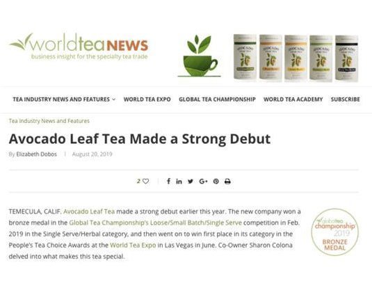 Avocado Leaf Tea Wins Awards & Gains National Attention | Try It Today!