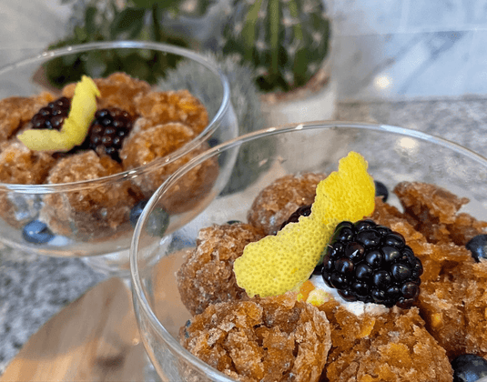 Avocado Tea Granita (Low in Sugar!)