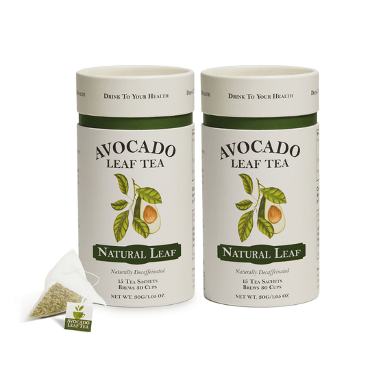 2 Pack Avocado Leaf Tea Natural - Avocado Tea Co., biodegradable tea sachet, Vegan friendly