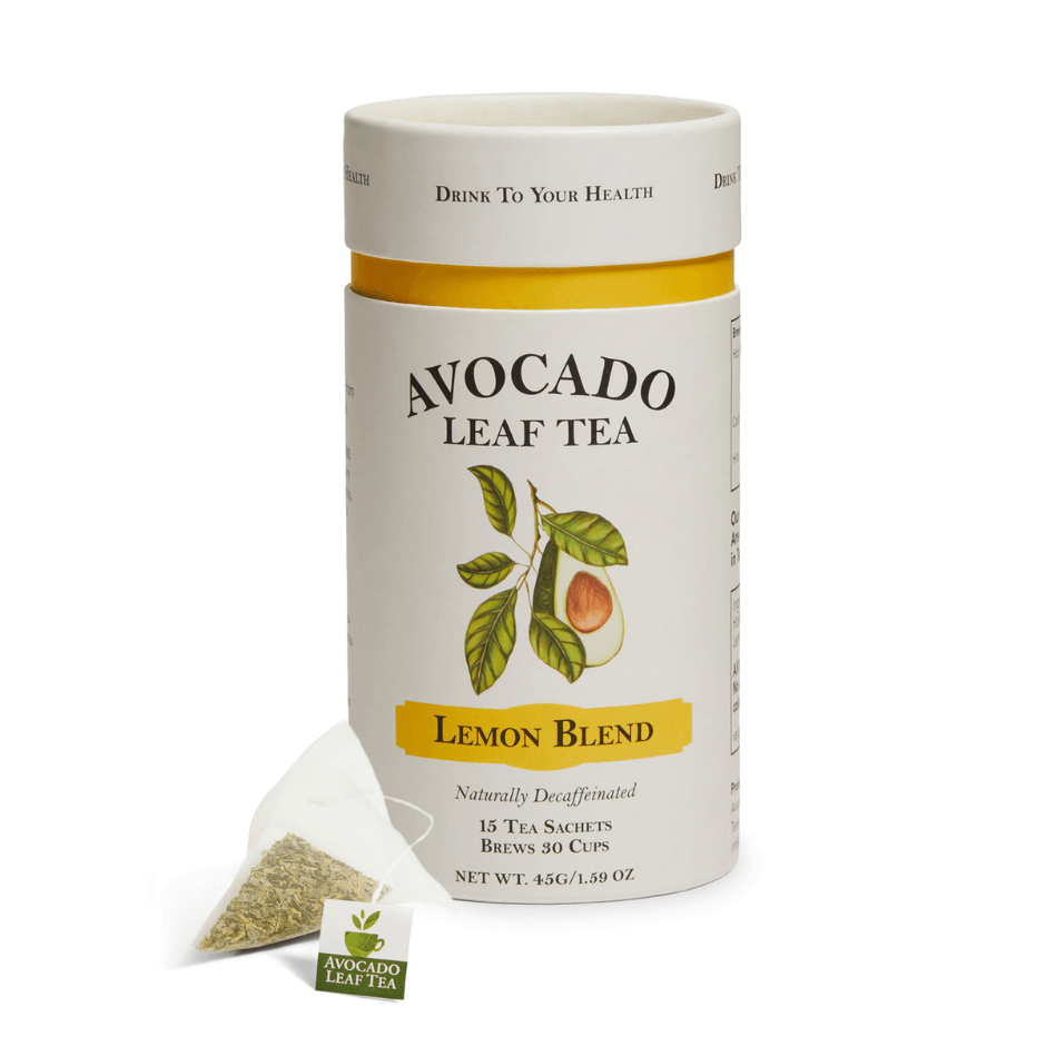 Avocado Leaf Tea Lemon Blend - Avocado Tea Co., biodegradable tea sachet, 15 servings, naturally caffeine free