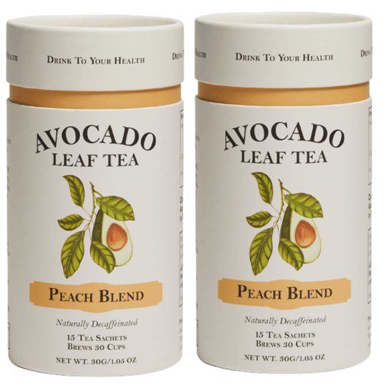 2 Pack Avocado Leaf Tea Peach Blend - Avocado Tea Co.