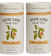 2 Pack Avocado Leaf Tea Peach Blend - Avocado Tea Co.