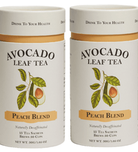 Buy Avocado Leaf Tea Peach Blend, 1.05 oz., 15 Pyramid Sachets