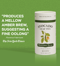 2 Pack Avocado Leaf Tea Natural - Avocado Tea Co., New York Times Review, Avocado Tea tastes like a fine oolong
