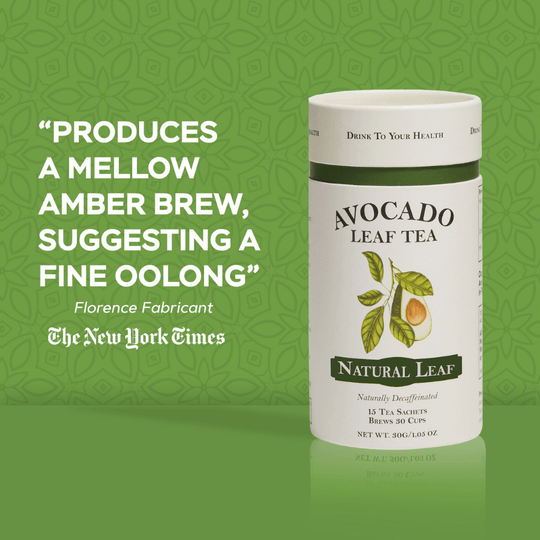 2 Pack Avocado Leaf Tea Natural - Avocado Tea Co., New York Times Review, Avocado Tea tastes like a fine oolong