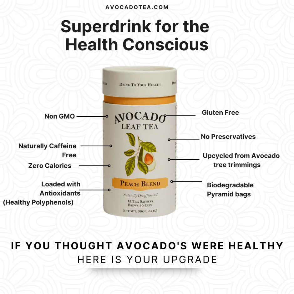 superdrink for health, tasty tea, lemon tea, avocado lemon tea, caffeine free tea, buy avocado tea online