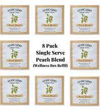 8 Pack Peach Blend - Wellness Box Refill - Avocado Tea Co.