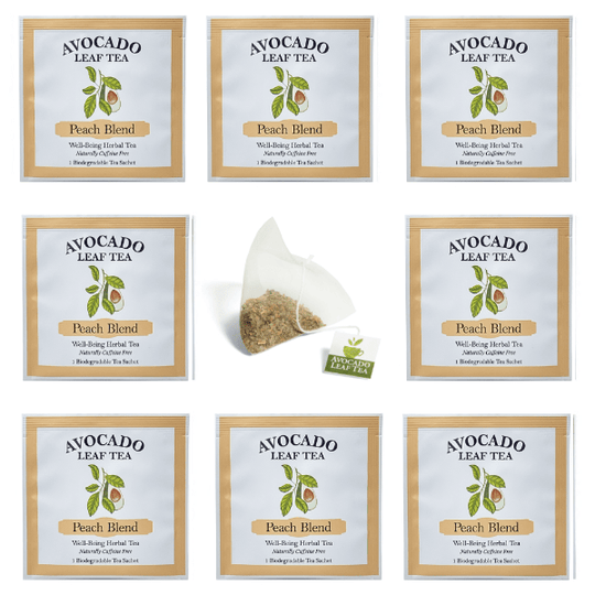 8 Pack Peach Blend - Wellness Box Refill - Avocado Tea Co.