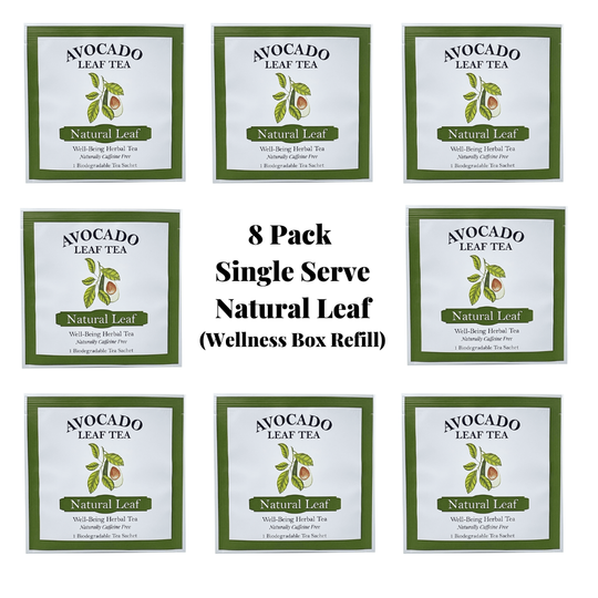 8 Pack single serve Avocado Leaf Tea Blend - wellness box refill