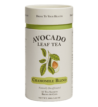 Avocado Leaf Tea Chamomile Blend - Avocado Tea Co., unique tea blend, all natural tea, wellness tea, buy avocado tea today
