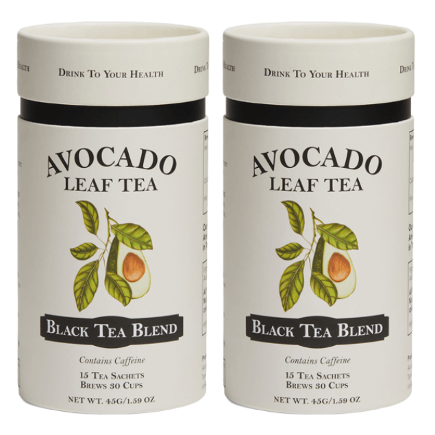2 Pack Avocado Leaf Tea Black Tea Blend - Avocado Tea Co., healthy, natural energy, antioxidant rich, vegan, buy avocado tea