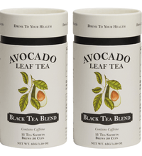 2 Pack Avocado Leaf Tea Black Tea Blend - Avocado Tea Co., healthy, natural energy, antioxidant rich, vegan, buy avocado tea