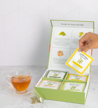 Avocado Leaf Tea wellness box with 32 single serve sachets