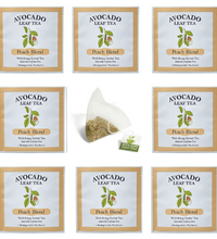 Avocado leaf peach tea single tea packets