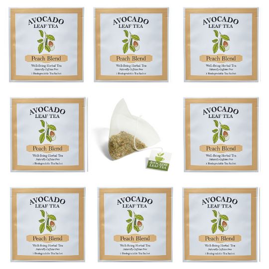 Avocado leaf peach tea single tea packets