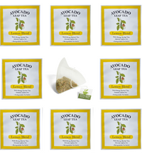 8 single serve packets of avocado leaf lemon blend with tea sachet