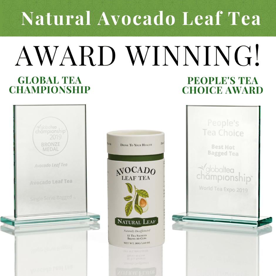 2 Pack Avocado Leaf Tea Natural - Avocado Tea Co., award winning taste,  best tasting tea award