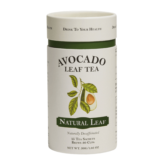 Avocado Leaf Tea Natural Leaf - Avocado Tea Co. 100 percent all natural, naturally caffeine free tea, tea in canister