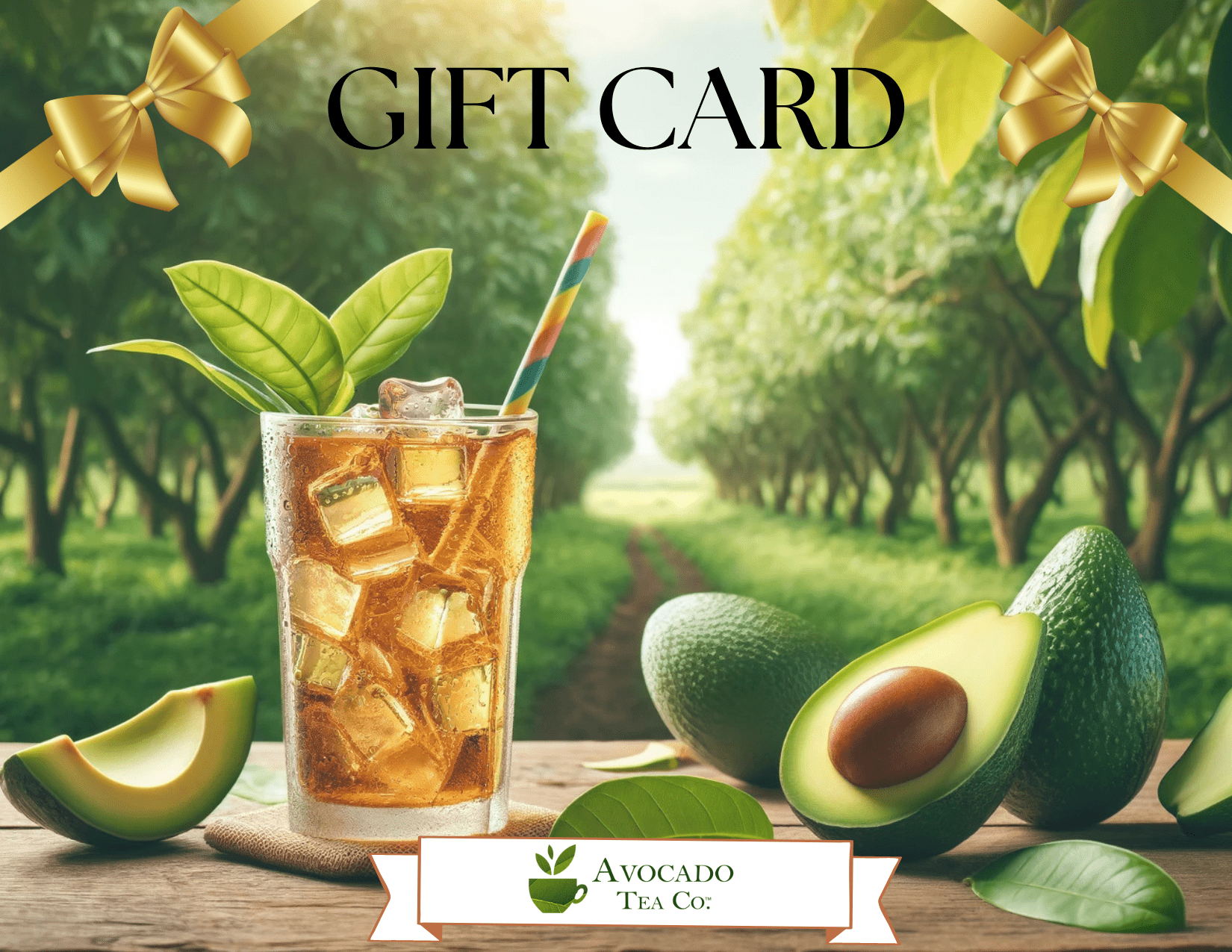 Perfect gift idea for a tea lover, avocado Tea Co gift certificates, healthy tea, tea gift