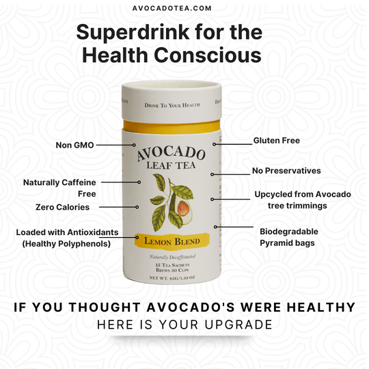 Avocado Leaf Tea Lemon Blend - Avocado Tea Co.