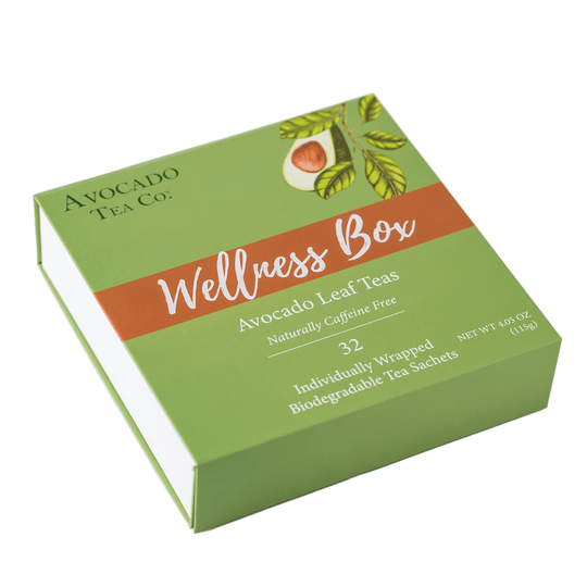 Wellness box filled with 32 individual tea sachets, perfect gift idea, gift tea box, Herbal tea set, gift for a tea lover